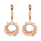 Round Cut Lab Diamond Drop Earrings