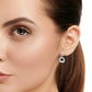 Round Cut Lab Diamond Drop Earrings