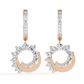 Round Cut Lab Diamond Drop Earrings