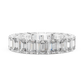 6 Carat Emerald Diamond Eternity Wedding Band