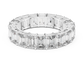 6 Carat Emerald Diamond Eternity Wedding Band