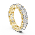 6 Carat Emerald Diamond Eternity Wedding Band