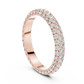 Multiple Round Lab Diamond Eternity Wedding Band
