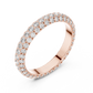 Multiple Round Lab Diamond Eternity Wedding Band