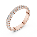 Multiple Round Lab Diamond Eternity Wedding Band