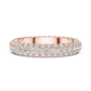 Multiple Round Lab Diamond Eternity Wedding Band