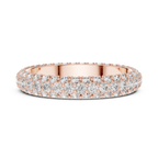 Multiple Round Lab Diamond Eternity Wedding Band