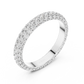 Multiple Round Lab Diamond Eternity Wedding Band