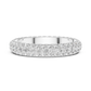 Multiple Round Lab Diamond Eternity Wedding Band
