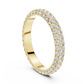 Multiple Round Lab Diamond Eternity Wedding Band