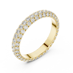 Multiple Round Lab Diamond Eternity Wedding Band