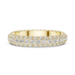Multiple Round Lab Diamond Eternity Wedding Band