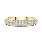 Multiple Round Lab Diamond Eternity Wedding Band