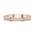 Classic Round Cut  Diamond Channel Set Wedding Band
