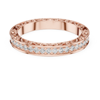 Classic Round Cut  Diamond Channel Set Wedding Band