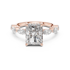 3 Carat Radiant Diamond Hidden Halo Ring