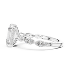 3 Carat Radiant Diamond Hidden Halo Ring