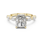 3 Carat Radiant Diamond Hidden Halo Ring