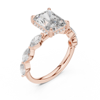 3 Carat Radiant Diamond Hidden Halo Ring