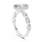 3 Carat Radiant Diamond Hidden Halo Ring