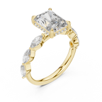 3 Carat Radiant Diamond Hidden Halo Ring