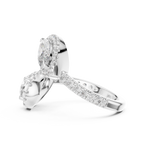 Marquise And Pear Diamond Toi Et Moi Engagement Ring