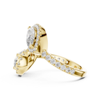 Marquise And Pear Diamond Toi Et Moi Engagement Ring