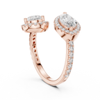 Marquise And Pear Diamond Toi Et Moi Engagement Ring