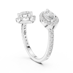 Marquise And Pear Diamond Toi Et Moi Engagement Ring