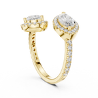 Marquise And Pear Diamond Toi Et Moi Engagement Ring