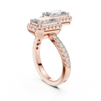 2 Carat Emerald Diamond Toi Et Moi Engagement Ring