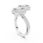 2 Carat Emerald Diamond Toi Et Moi Engagement Ring