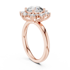 2 Carat Flora Round Diamond Engagement Ring