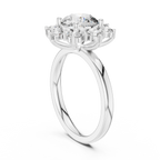 2 Carat Flora Round Diamond Engagement Ring