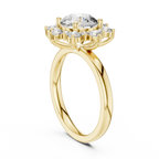 2 Carat Flora Round Diamond Engagement Ring