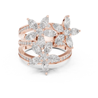 Vintage Style Marquise Diamond Engagement Ring