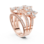 Vintage Style Marquise Diamond Engagement Ring