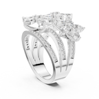 Vintage Style Marquise Diamond Engagement Ring