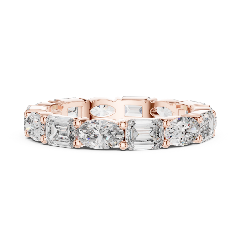 Double Diamond Full Eternity Wedding Band