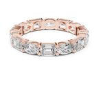 Double Diamond Full Eternity Wedding Band