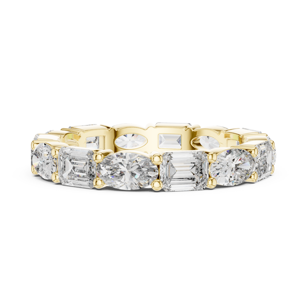 Double Diamond Full Eternity Wedding Band