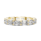 Double Diamond Full Eternity Wedding Band