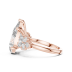 6 Carat Pear Diamond Vintage Engagement Ring