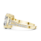 5 Carat Cushion Diamond Double Shank Engagement Ring