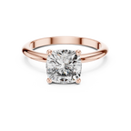 2 Carat Square Cushion Diamond Solitaire Ring
