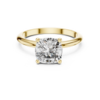 2 Carat Square Cushion Diamond Solitaire Ring