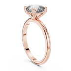 2 Carat Square Cushion Diamond Solitaire Ring