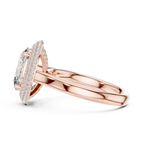 2 Carat Oval Diamond Triple Halo Engagement Ring