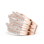 Vintage Style Multiple Shank Diamond Engagement Ring