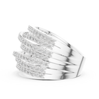 Vintage Style Multiple Shank Diamond Engagement Ring